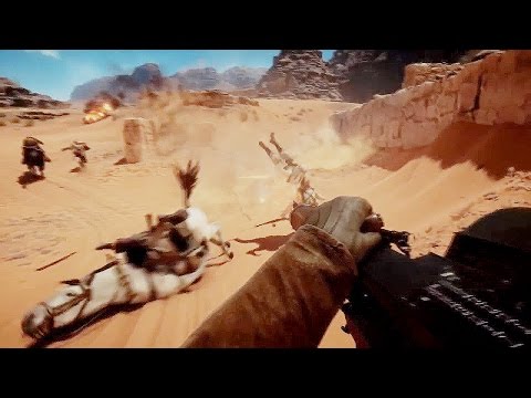 BATTLEFIELD 1 - Horse Gameplay on Sinai Desert Map 1080P 60FPS (Gamescom 2016)