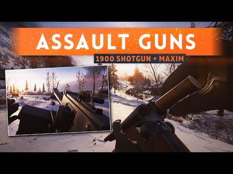 ► NEW ASSAULT GUNS: Double Barrel Shotgun + Maxim SMG! - Battlefield 1 In The Name Of The Tsar DLC
