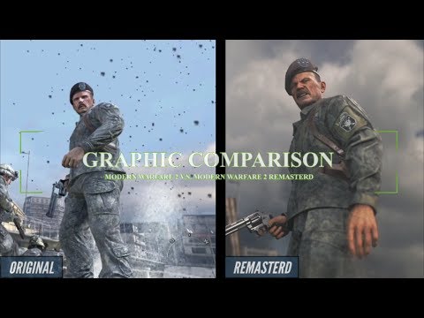 Modern Warfare 2 Remastered V.S. Original - Graphic Comparison - Console Versions (PS4/Xbox 360)