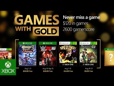 Xbox Games with Gold - August