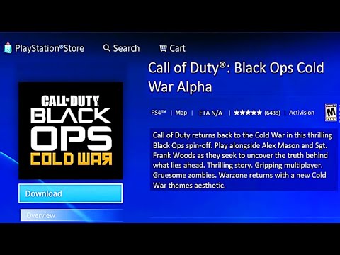 Black Ops Cold War PS4 ALPHA DOWNLOAD Leaked! (Call of Duty 2020 Black Ops Cold War DOWNLOAD NOW!)
