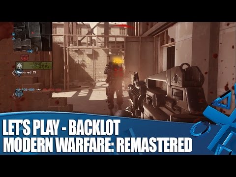 Call Of Duty Modern Warfare: Remastered - New PS4 Gameplay on Backlot
