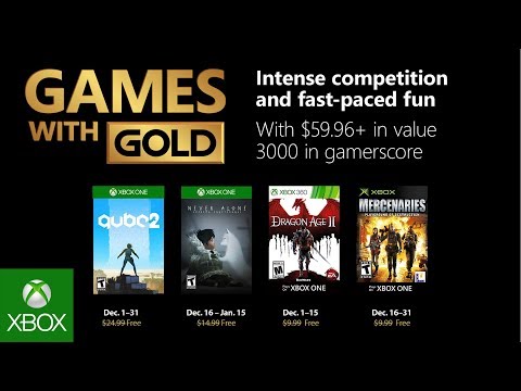 Xbox - December 2018 Games with Gold