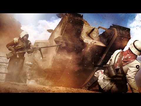 Battlefield 1: Tanks Gameplay on New Desert Map (PS4/Xbox One/PC 1080p/60 FPS)