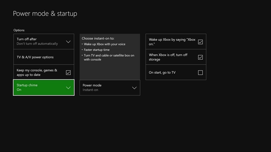 xbox one drop down menu