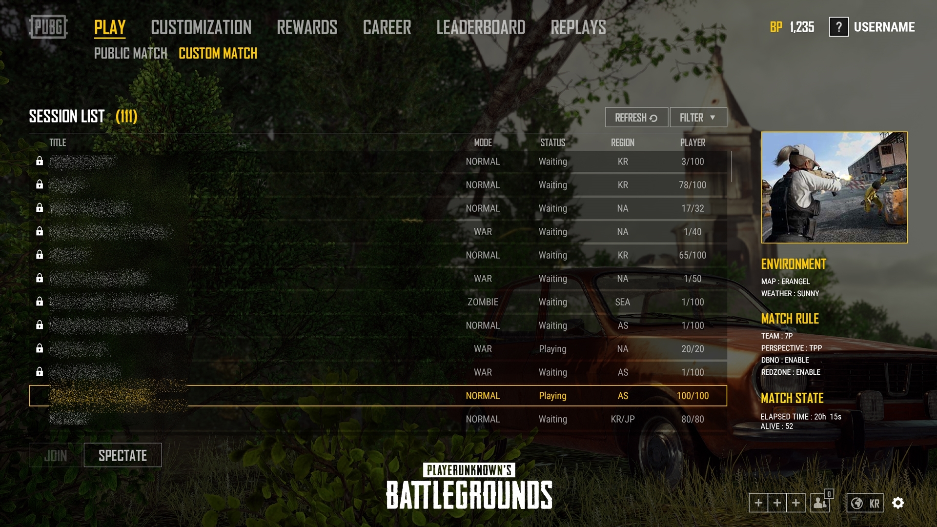 Welt der Panzer bevorzugt Matchmaking-Liste